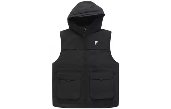 Жилет мужской, черный как смоль Fila Fusion