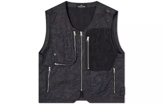 Жилет мужской черный Stone Island, черный