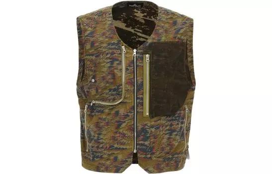 Жилет мужской коричневый Stone Island, коричневый