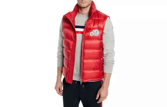 Жилет мужской красный Moncler