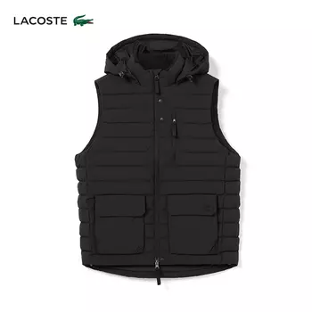 Жилет мужской Lacoste с капюшоном, песочный