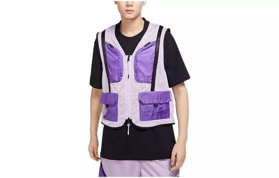 Жилет мужской Pulse Magenta/Pulse Mint/Purple Rush Jordan, пурпурный/мятный/фиолетовый