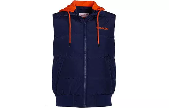 Жилет мужской синий и оранжевый Mitchell Ness