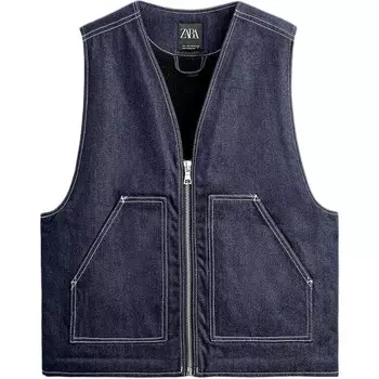 Жилет мужской синий Zara