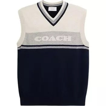 Жилет мужской темно-синий Coach, темно-синий