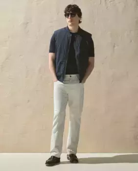 Жилет мужской, ткань confortech confortech Dustin, тёмно-синий