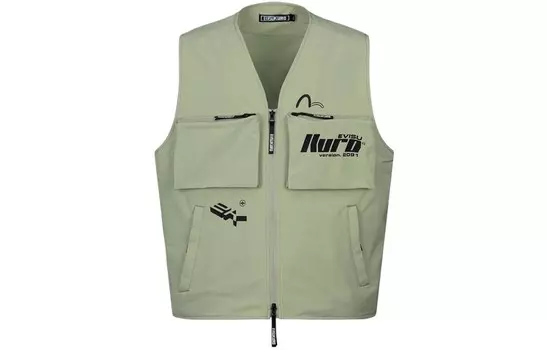 Жилет мужской зеленый Evisu, зеленый
