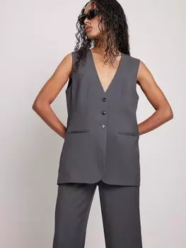 Жилет NA-KD, темно-серый