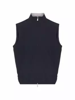 Жилет на молнии Eleventy, тёмно-синий