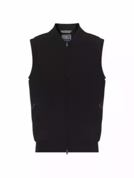 Жилет на молнии Fedeli, черный