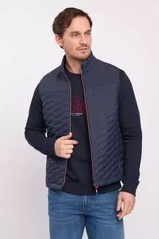 Жилет на молнии и низком воротнике Lee Cooper, синий