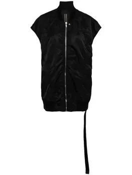 Жилет на молнии Jumbo Flight Rick Owens DRKSHDW, черный