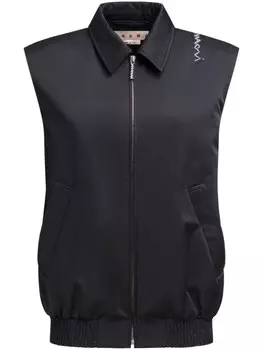 Жилет на молнии Marni, черный