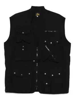 Жилет на молнии Needles, черный