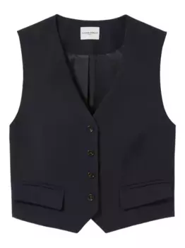 Жилет на пуговицах Claudie Pierlot, синий