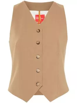 Жилет на пуговицах Merci, коричневый