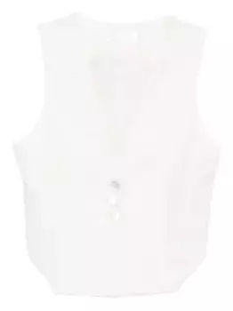 Жилет на пуговицах RXQUETTE, белый
