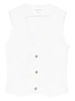 Жилет на пуговицах VICTORIA BECKHAM, белый