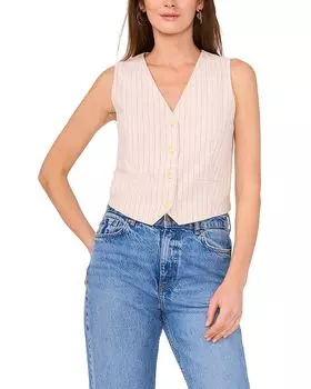 Жилет на пуговицах VINCE CAMUTO, коричневый/бежевый