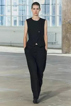 Жилет на пуговицах ZARA, черный