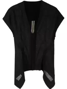 Жилет Naska с V-образным вырезом Rick Owens, черный