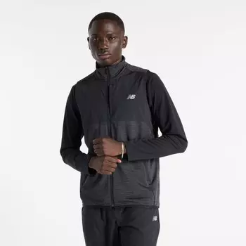 Жилет new balance Heat Grid, цвет Black/mottled black