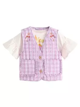 Жилет Next, цвет Purple/Pastel purple