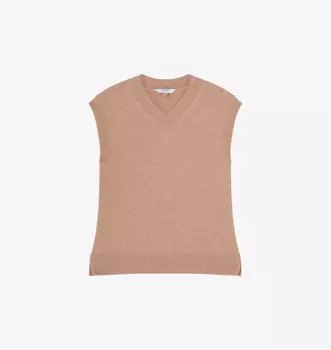 Жилет Nila с v-образным вырезом из шерсти Lk Bennett, цвет bro-cinnamon