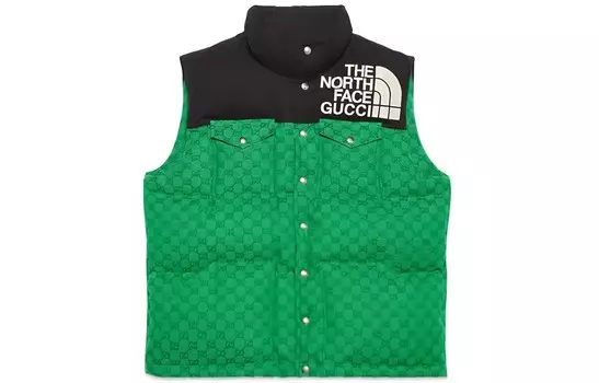 Жилет North Face X The North Face для мужчин, зеленый Gucci, зеленый