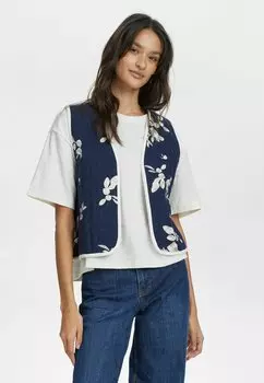 Жилет NUSTELLAS Nmph, темно-синий