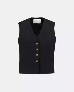 Жилет однотонный Woman El Corte Ingls, черный