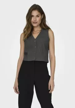 Жилет ONLY, цвет dark grey melange
