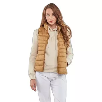 Жилет Only New Claire Quilted, коричневый
