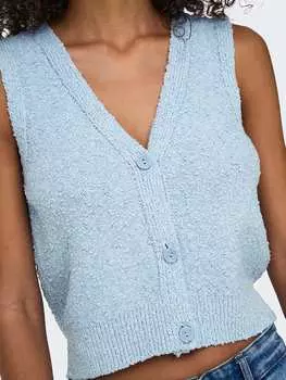 Жилет ONLY, светло-синий