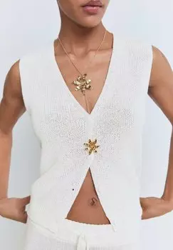 Жилет OPENWORK Mango, белый
