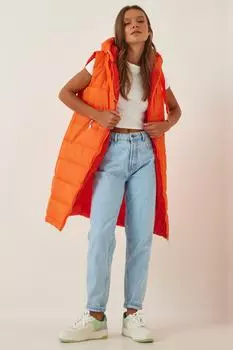 Жилет - Оранжевый - Пуховик Happiness stanbul