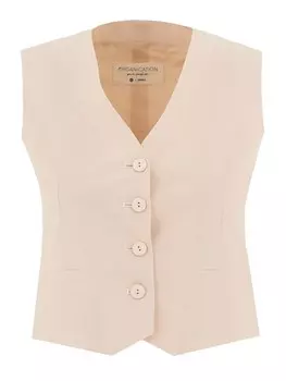 Жилет Organication, светло-бежевый