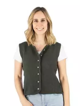 Жилет OS-Trachten Strickweste Padora, темно-зеленый