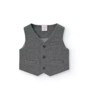Жилет от костюма "гусиные лапки" для мальчика Boboli, серый