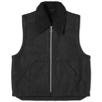 Жилет Our Legacy Grizzly, цвет Black Highland Cotton