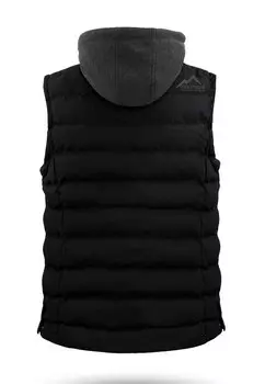 Жилет Outdoor Wattierte Winter-Stepp Mit Kapuze normani Outdoor Sports, черный