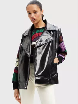 Жилет оверсайз Desigual, черный