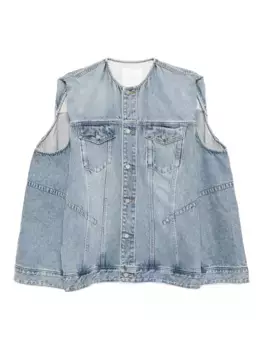 Жилет оверсайз длины миди JNBY, синий