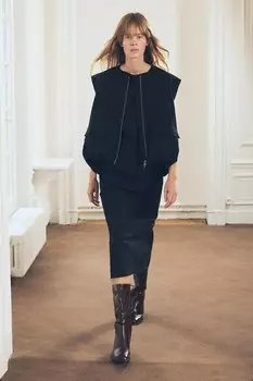 Жилет оверсайз ZARA, черный