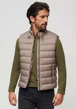 Жилет PADDED Superdry, бежевый