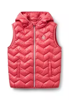 Жилет PADDED WITH HOOD United Colors of Benetton, фуксия