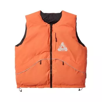 Жилет Palace P-Tech Reversible Puffa Vest, оранжевый