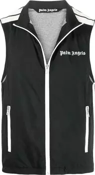 Жилет Palm Angels Classic Logo Vest 'Black/Off White', черный