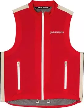 Жилет Palm Angels Classic Logo Vest 'Red/Off White', красный