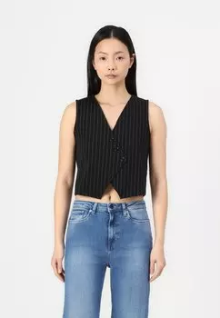Жилет PCLAURA VEST Pieces, черный